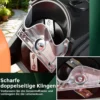 2800W Elektrischer Häcksler mit 50L Sammelbehälter Holzhäcksler Elektro Gartenhäcksler Orange