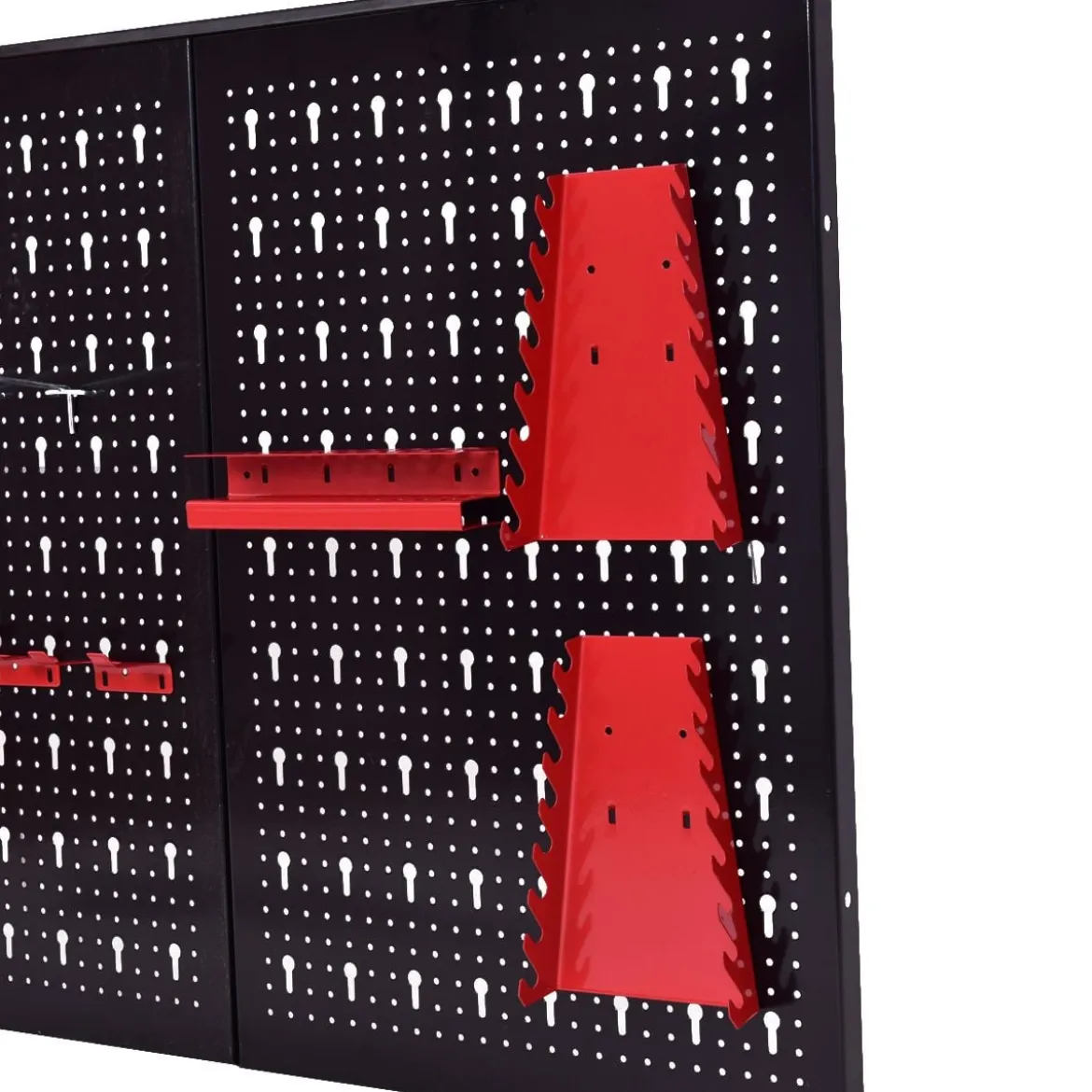 Werkzeugwand Lochwand Werkstattwand mit 17tlg. Werkzeughalter-Set 120x60cm erweiterbar
