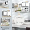 Werkzeugwand mit 2 Aufbewahrungsbehälter & 1 Lagergestell & 5 Magneten & 4 Haken Stecktafel