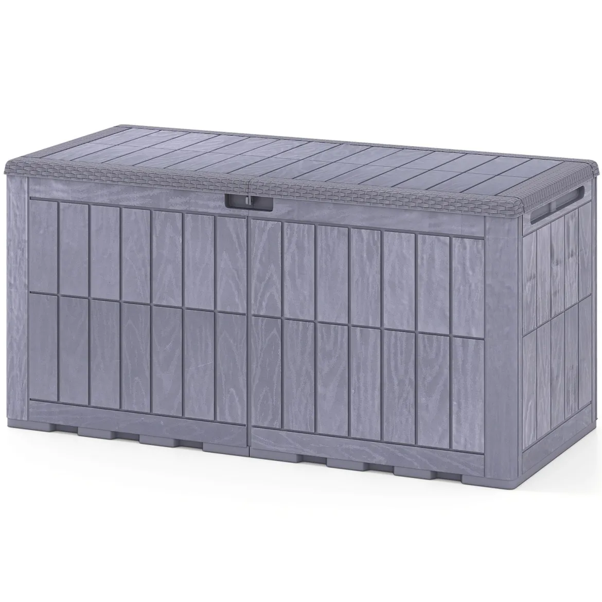Wetterfeste Auflagenbox 455L Outdoor Aufbewahrungsbox mit Abschließbarem Deckel