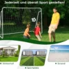 Wetterfester Fußballtor mit Netz & Robustem Rahmen Fussballtor Torwand 215 x 152 x 76 cm