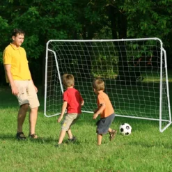 Wetterfester Fußballtor mit Netz & Robustem Rahmen Fussballtor Torwand 215 x 152 x 76 cm