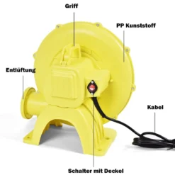 450W Gebläse Elektrischer Ventilator Luftgebläse für aufblasbare Spielzeuge