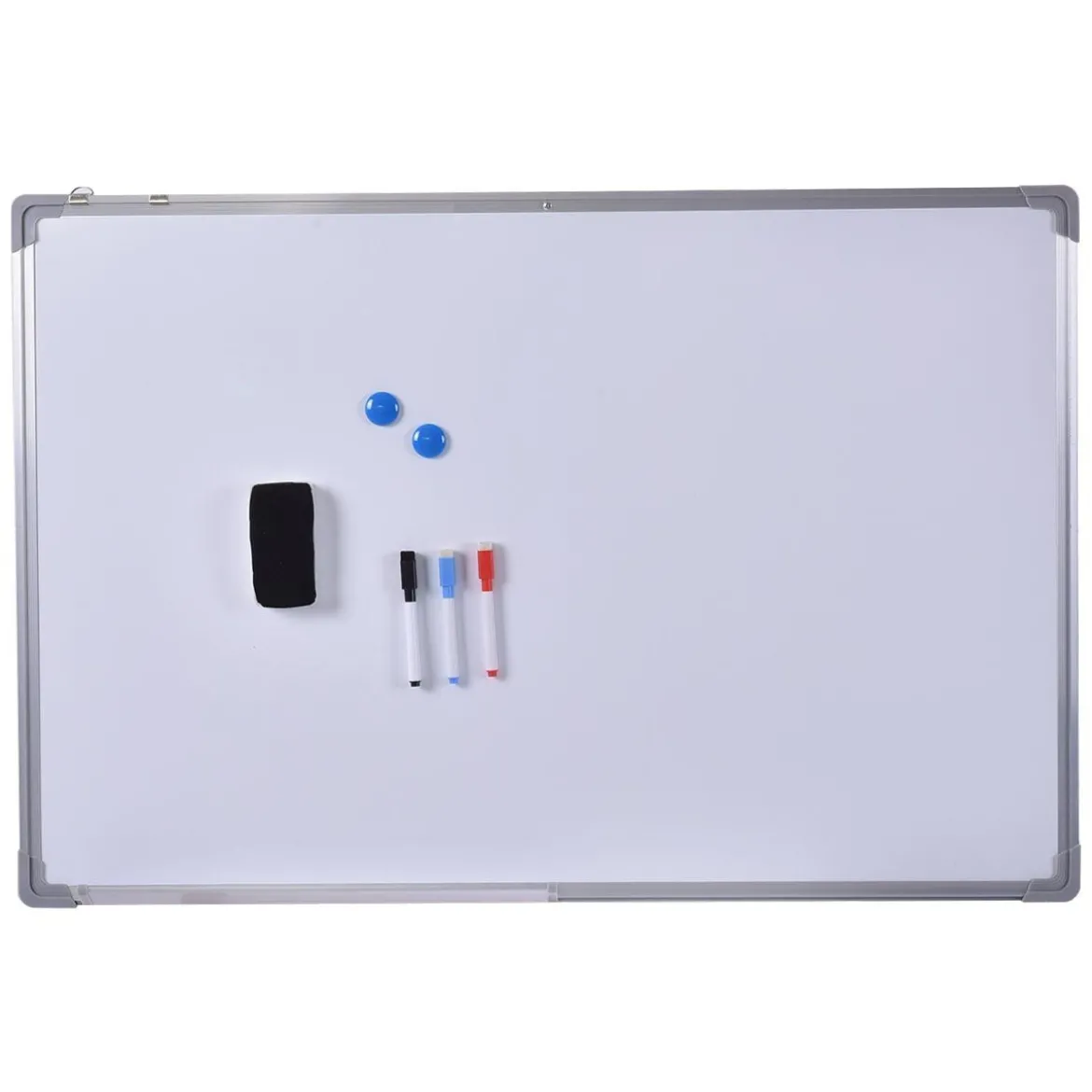 Whiteboard Magnettafel Schreibttafel Wandtafel Memoboard mit Alurahmen (120x90 cm)