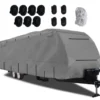 Wohnwagen Abdeckung aus Vliesstoff Schutzhülle für Wohnmobil Abdeckplane 493 x 260 cm