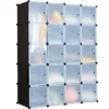 20 Würfel Steckregal DIY Würfelregal stapelbar aus Kunststoff Regalsystem Schwarz
