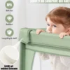 205 x 147cm Baby Laufstall mit 50 Bällen & 2 Türen & Atmungsaktivem Netz & Reißverschluss Laufgitter Grün