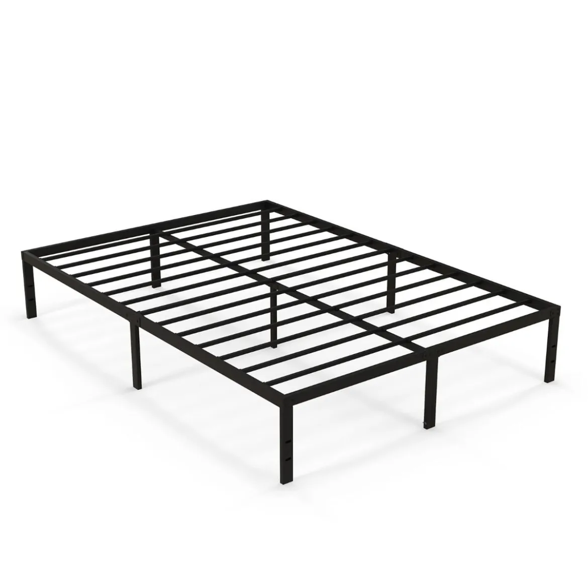 140 x 200 cm Bettgestell aus Metall Bettrahmen mit Stauraum Metallbett Doppelbett