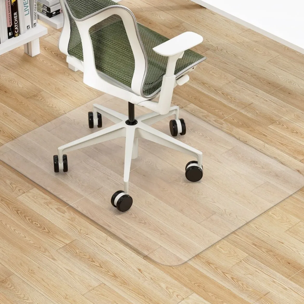 120 x 90 cm Bürostuhlunterlage Transparente PVC-Bodenschutzmatte Bodenschutzmatte