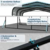 440 x 300 cm Carport Zeltgarage Wasserdichtes Garagezelt Auto Unterstand Lagerzelt Partyzelt