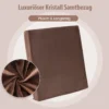 45 x 45 cm Große Memory-Schaum-Sitzkissen 5 cm Dicke Stuhlauflagen Braun