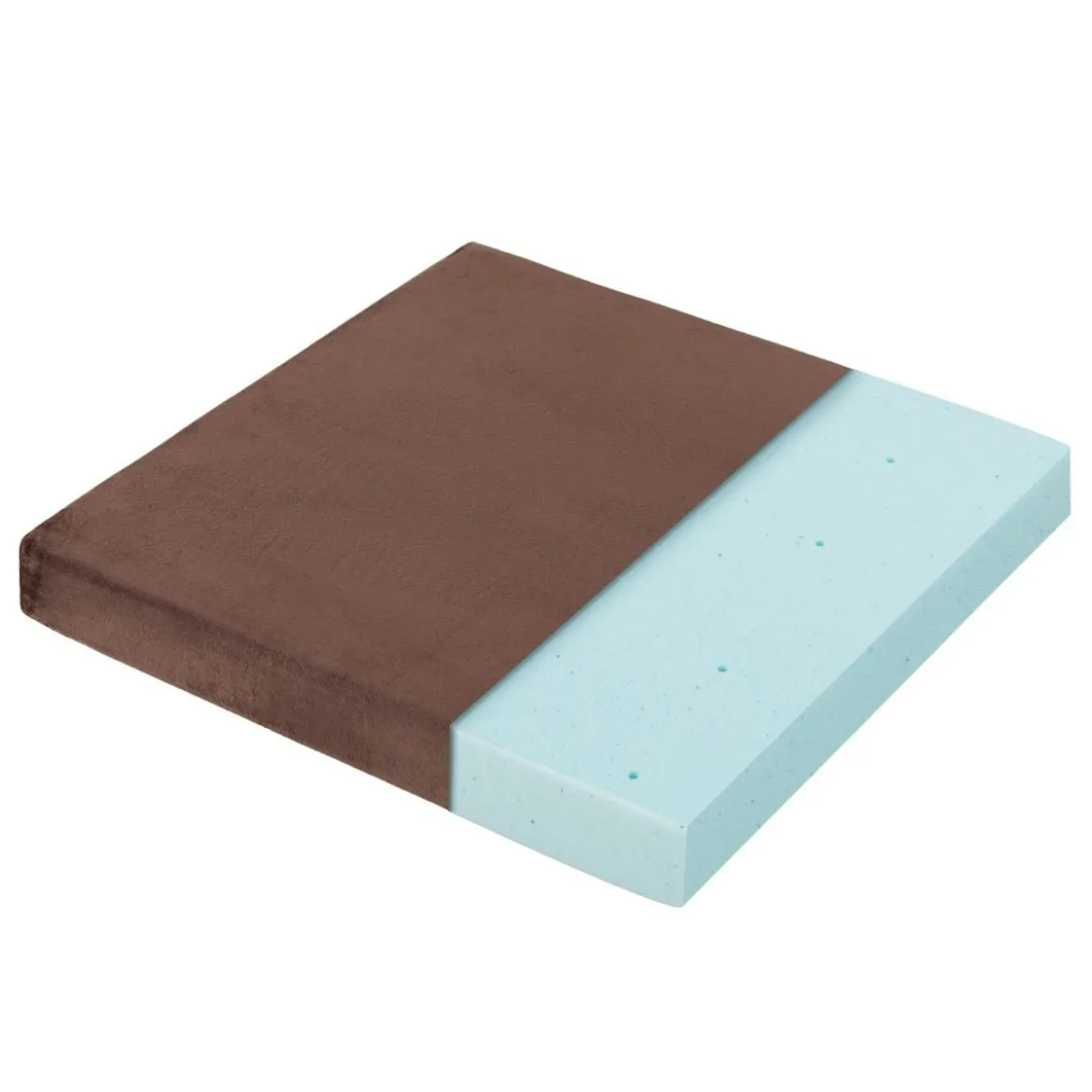 45 x 45 cm Große Memory-Schaum-Sitzkissen 5 cm Dicke Stuhlauflagen Braun