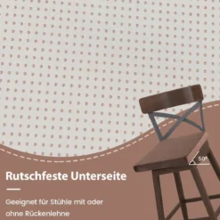 45 x 45 cm Große Memory-Schaum-Sitzkissen 5 cm Dicke Stuhlauflagen Braun