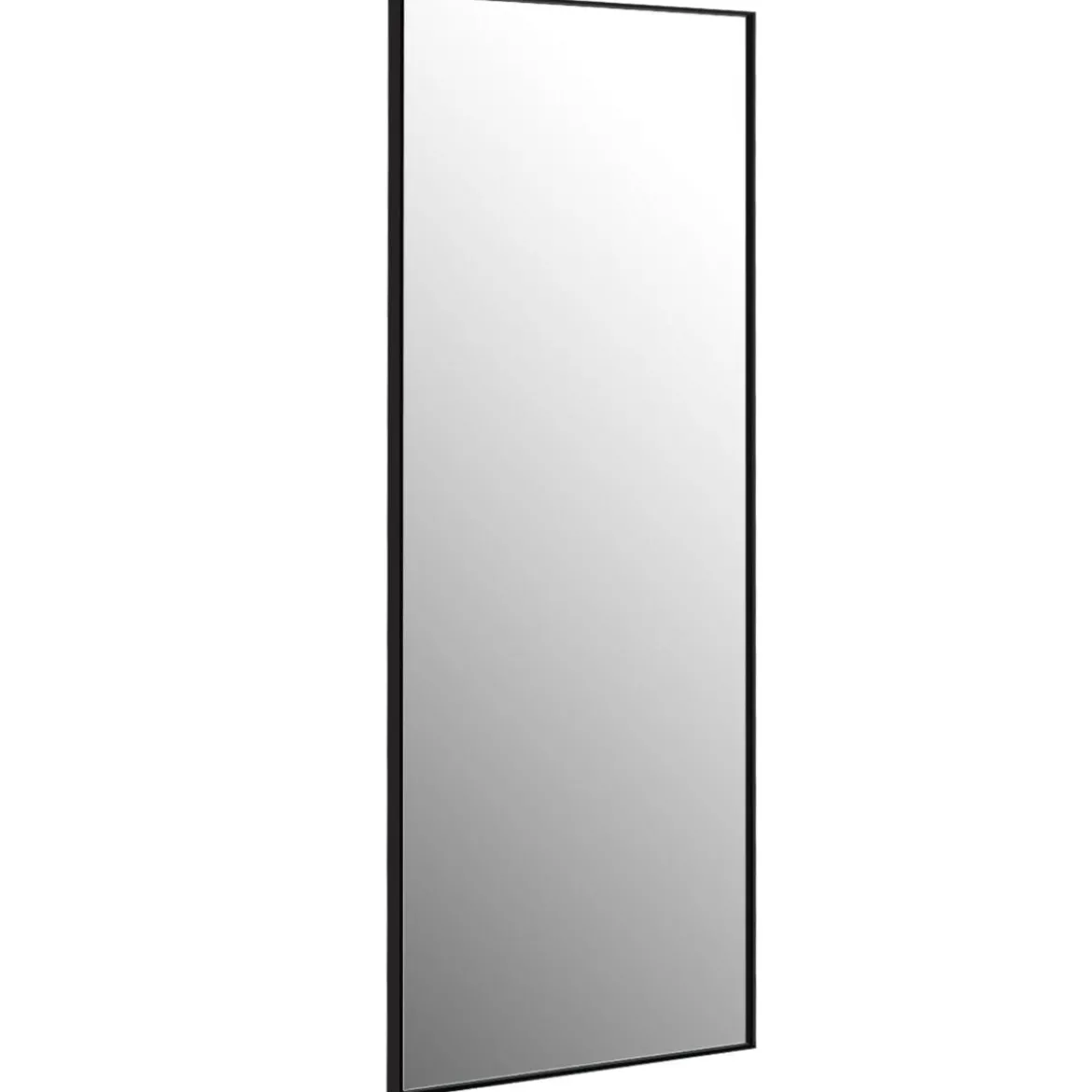 56 x 150 cm HD Ganzkörperspiegel zum Aufhängen oder Anlehnen Wandspiegel Schwarz
