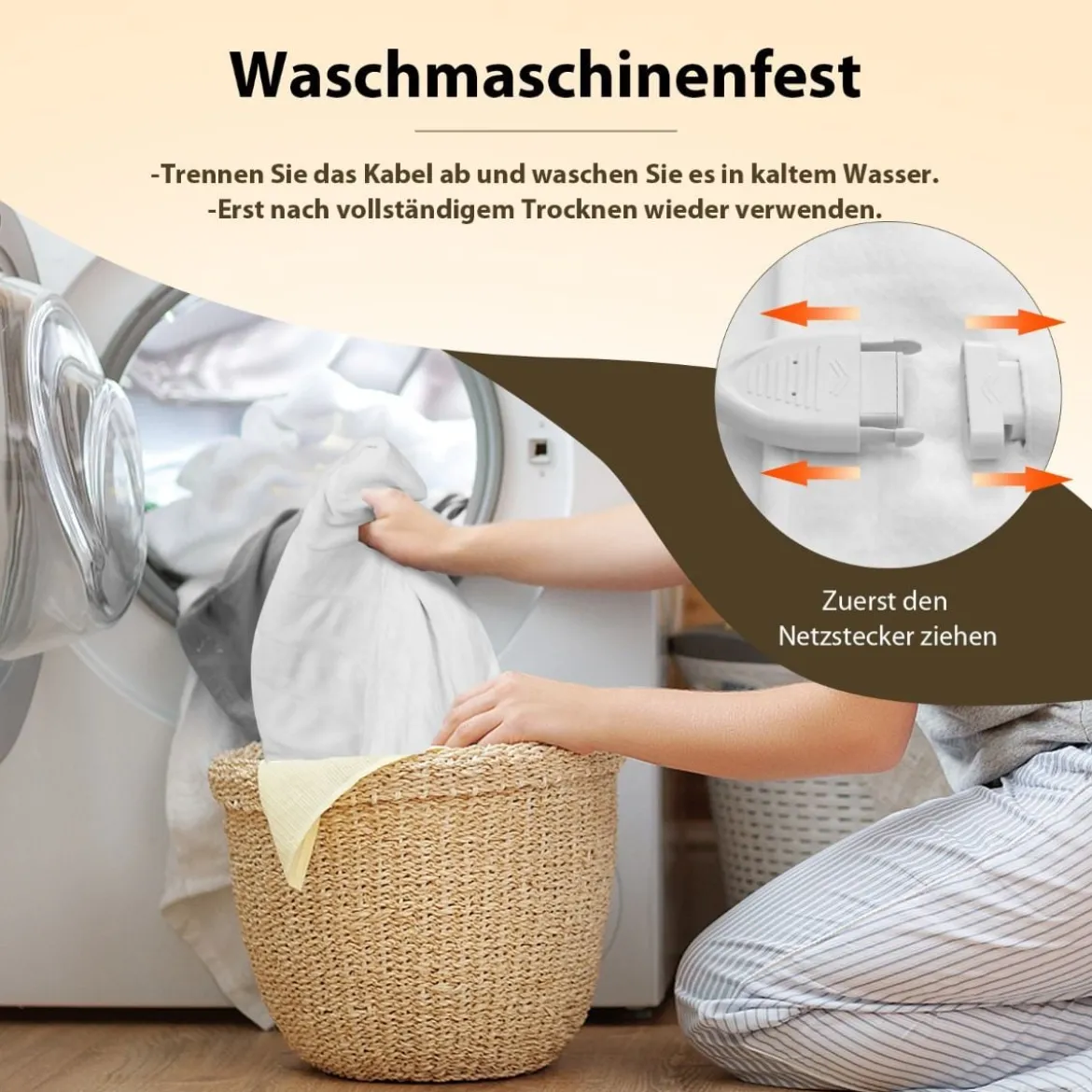 150 x 80 cm Wärmeunterbett mit Fernbedienung & Timer Maschinenwaschbar Weiß