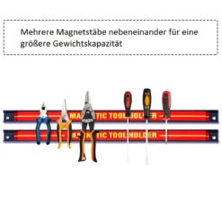 3 x Magnet Werkzeughalter Wand Magnetleiste Set Magnetleiste 46 cm