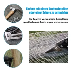 0,9 x 15 M Eisengitter Gewebe mit 7 x 7mm Öffnungen als Baumschutz Stütze