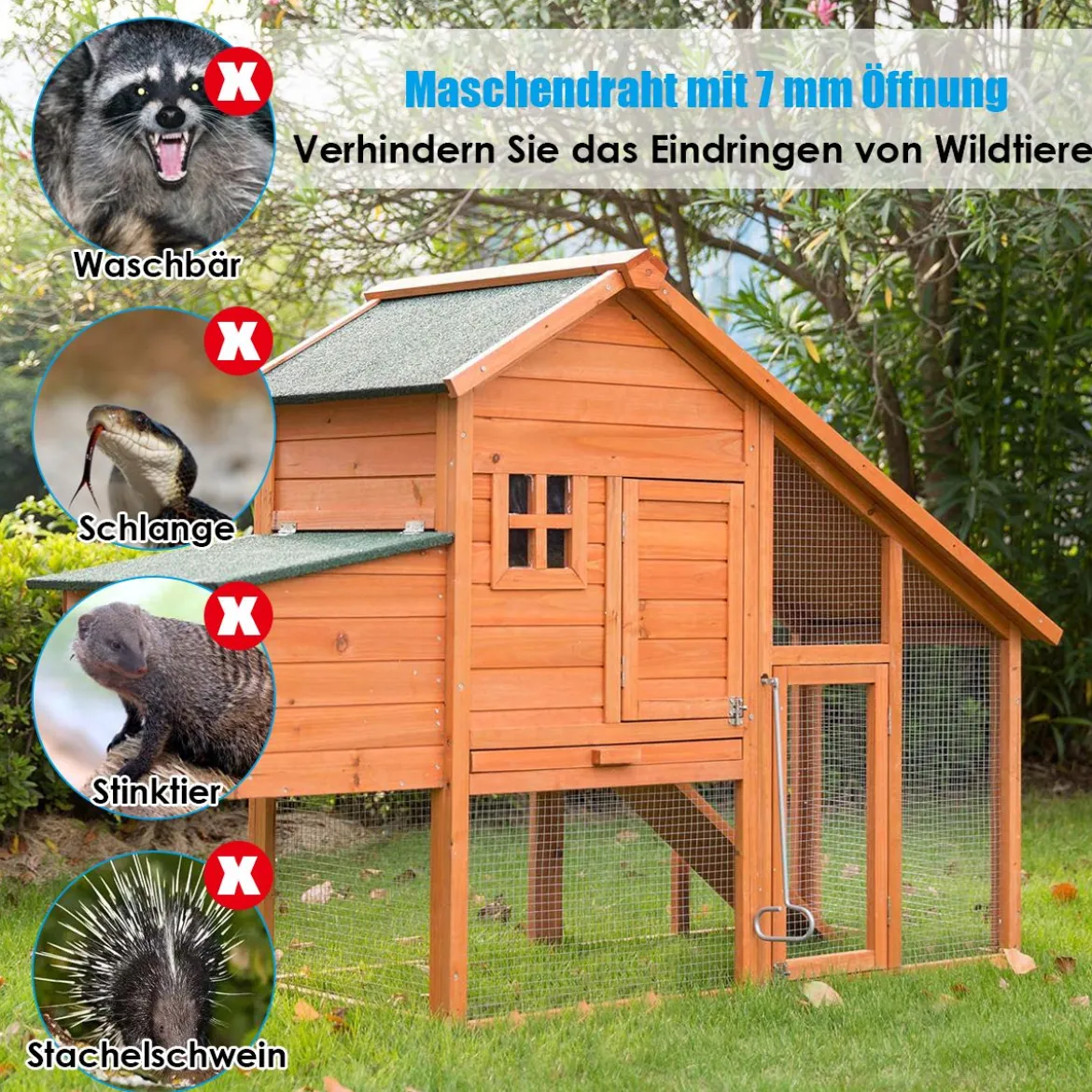 0,9 x 15 M Eisengitter Gewebe mit 7 x 7mm Öffnungen als Baumschutz Stütze
