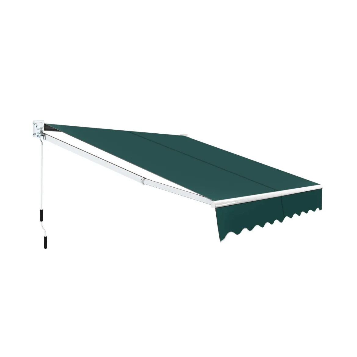 2,5 x 2 m Gelenkarmmarkise mit UV- & Wasserbeständigem Material & Kurbel