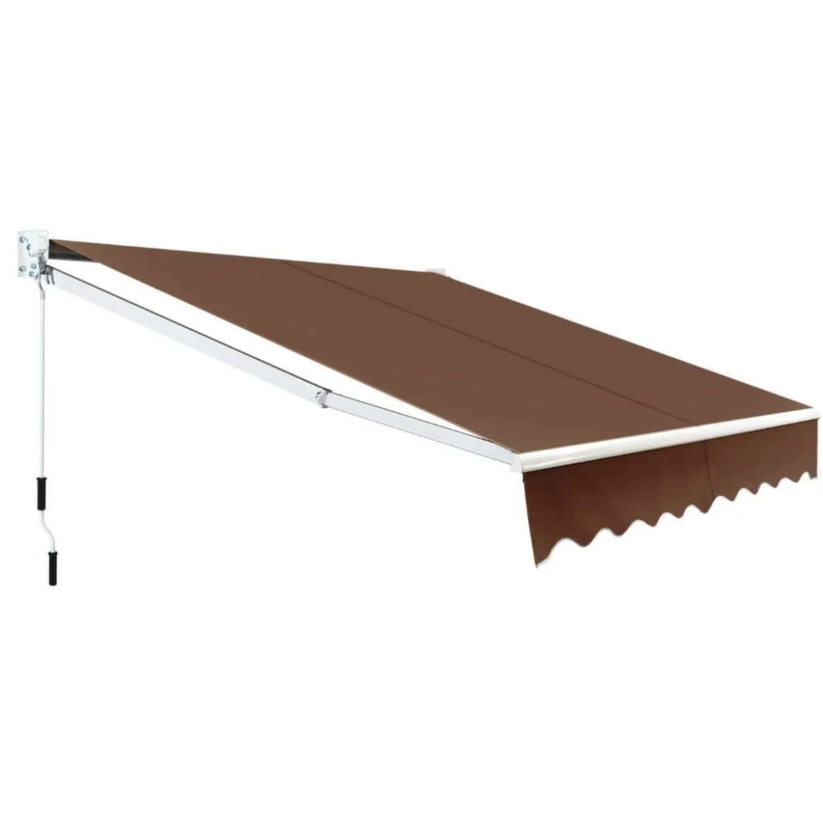 2,5 x 2 m Gelenkarmmarkise mit UV- & Wasserbeständigem Material & Kurbel