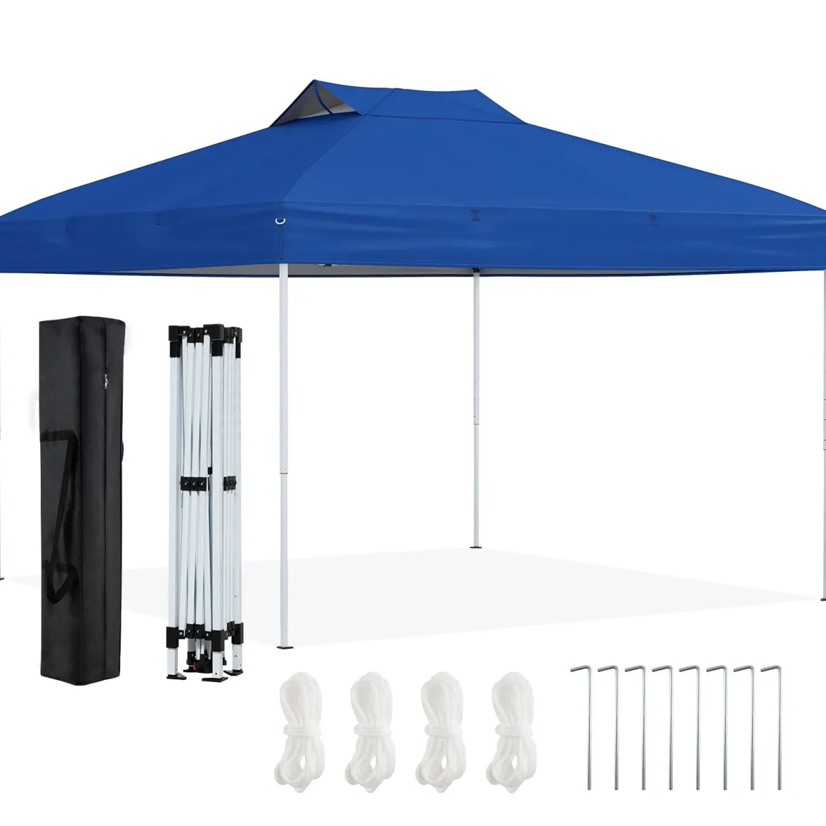 3 x 3 m Pavillon Wasserdichter Faltpavillon UV-Schutz 50+ Partyzelt Faltzelt Gartenpavillon Blau