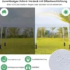 3 x 6 m Pop up Faltpavillon mit Tragetasche auf Rollen & UV Schutz 50+ Partyzelt Weiß