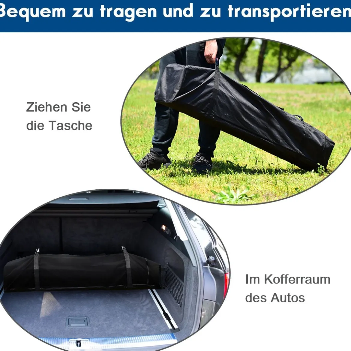3 x 3m Pop-up Gartenpavillon Faltpavillon Pavillon Sonnenschutz Outdoor Sofortschutz Gartenpavillon Blau