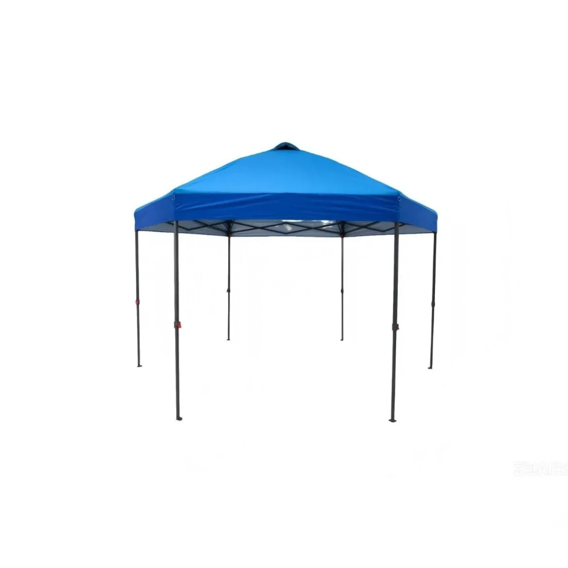3,6 x 3,6m Pop Up Pavillon Wasserfester Gartenpavillon mit Verstellbarer Höhe Metallrahmen