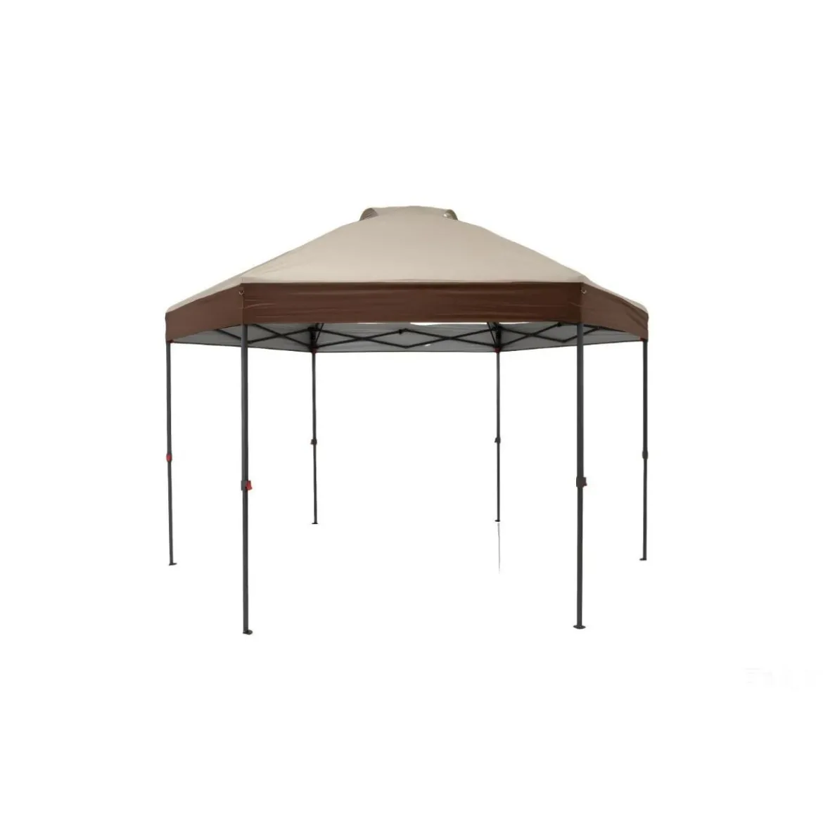 3,6 x 3,6m Pop Up Pavillon Wasserfester Gartenpavillon mit Verstellbarer Höhe Metallrahmen
