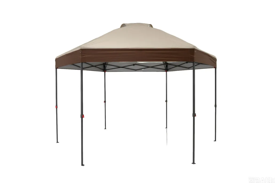 3,6 x 3,6m Pop Up Pavillon Wasserfester Gartenpavillon mit Verstellbarer Höhe Metallrahmen