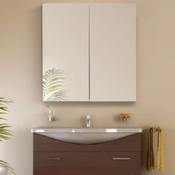 60 x 22 x 64 cm Badezimmerschrank Wandhängeschrank Spiegelschrank