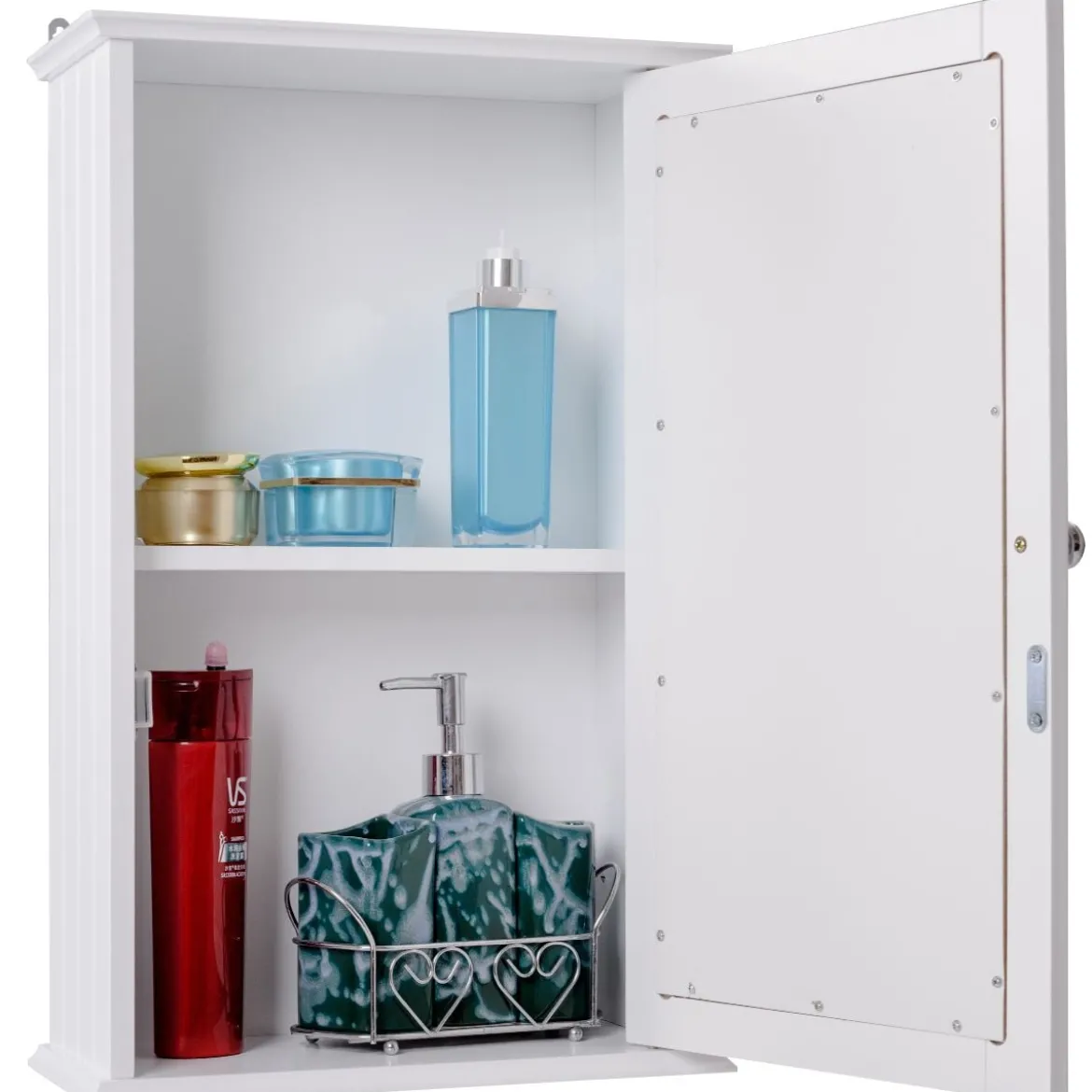 34 x 15 x 53 cm 2 Fächer Badschrank Spiegelschrank Hängeschrank