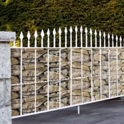 Zaunblende PVC Sichtschutzfolie Zaunfolie Gartenzaun Abdeckung Sichtschutz Windschutz 35 m x 19 cm Stein