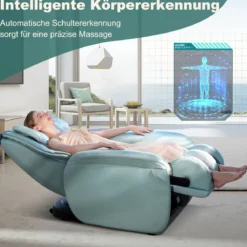 Zero Gravity SL Spur Massagestuhl Liegestuhl mit Ganzkörpermassage Rückenheizung Grün