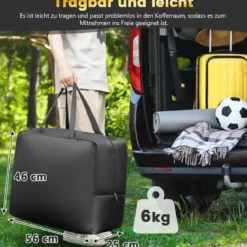 147 Zoll Aufblasbare Beamer Leinwand mit Gebläse & Erdspieße 16:9 4K HD Doppelseitige Projektionsleinwand